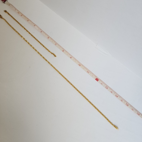 Gold Tone Necklace & Bracelet 2 Pc Set - Picture 7 of 9